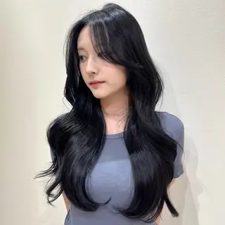 ロング カラー ヘアアレンジ 🤍layer🤍 リナのヘアスタイル