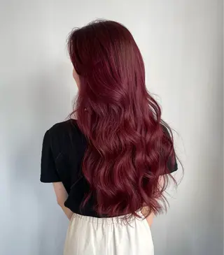 ロング カラー 韓国ナチュラル・ ベージュ/落合夏希のヘアスタイル