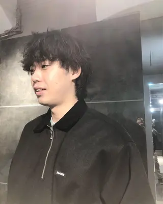 パーマ ヘアアレンジ メンズ ainico+所属・メンズ特化✂️栗原 侑也のヘアスタイル