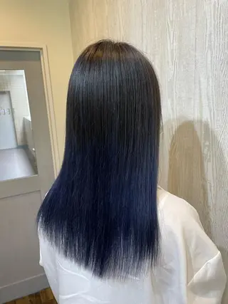 ミディアム カラー ヘアアレンジ HUENEST アカデミーサロンのヘアスタイル