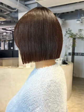 ショート 🌷モア 🌷暖色カラー・ボブのヘアスタイル