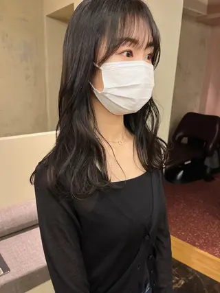 セミロング 西山 紗耶香🪽 透明感カラー/ボブのヘアスタイル