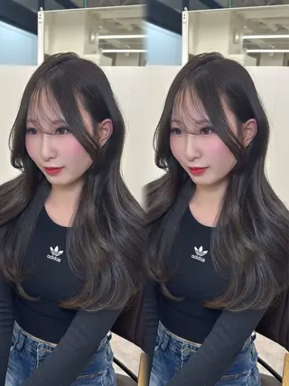 ロング レイヤーカット/ 艶カラー/山内一暉のヘアスタイル