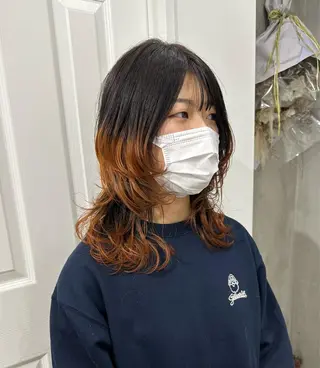 セミロング カラー パーマ ヘアアレンジ メンズ ササキカズマ〻透明感 〻色落ち〻赤み消しのヘアスタイル