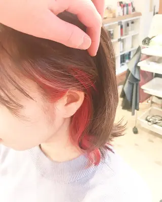 ミディアム カラー アザマ　ヤスカツ _rosso 川口のヘアスタイル