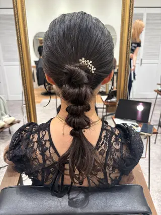 ヘアアレンジ ピンクカラーアレンジ 🩷AYANA🩷のヘアスタイル