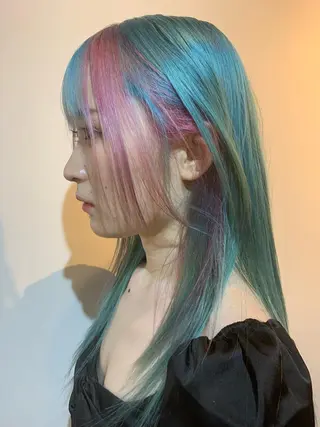 セミロング 佐藤 純生のヘアスタイル