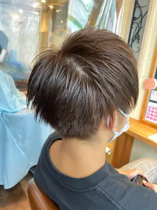 ショート カラー パーマ ヘアアレンジ メンズ キッズ ネイル マツエク・マツパ emu所属・🌈髪質改善・美髪矯 正・平野瀬乃🌈のヘアスタイル