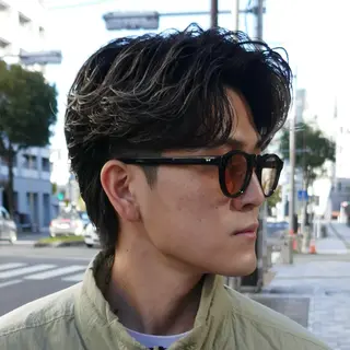 ショート パーマ メンズ 立川/メンズパーマ 厚進太郎のヘアスタイル