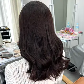 ロング カラー ヘアアレンジ ブリーチなしカラー /ベージュ/安形翔のヘアスタイル