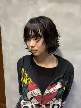 ショート パーマ すぎもと さき⚡️ レイヤー・*パーマのヘアスタイル