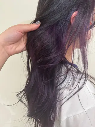 ロング カラー ゆ う あのヘアスタイル