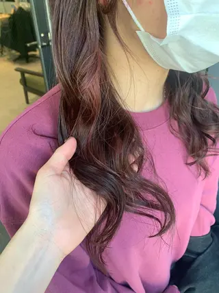 ロング カラー ヘアアレンジ サナ🌱 切りっぱなしボブのヘアスタイル