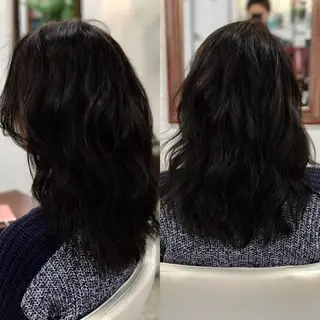ミディアム カラー 山内 聡史のヘアスタイル