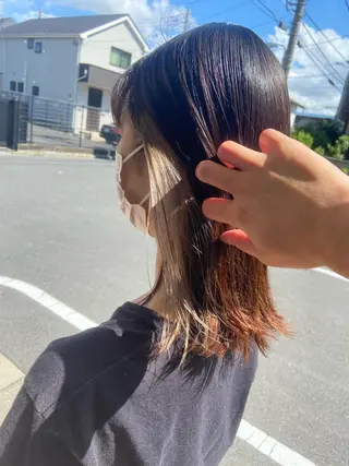 ミディアム カラー 🪼高評価🪼 💎柴崎の藤咲💎のヘアスタイル