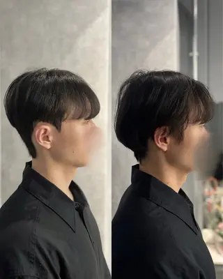 ショート パーマ メンズ 韓国メンズヘア/ ダウンパーマ/歩夢のヘアスタイル