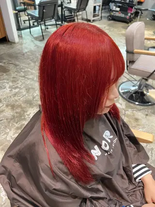 セミロング カラー 森田 琴心のヘアスタイル