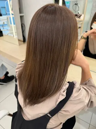 ロング 韓国レイヤー/ 顔まわり/西野和裕のヘアスタイル
