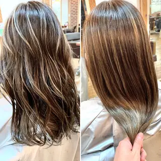 セミロング カラー 岡崎勇人/レイヤー/ 韓国/ケラチンTRのヘアスタイル