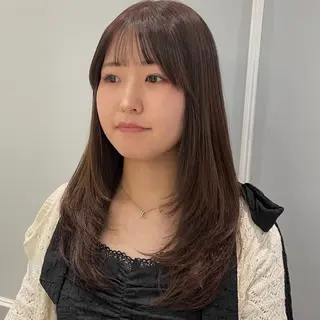 ロング カラー 🩶赤み消しカラー 🐈‍⬛荻野美思🐾のヘアスタイル