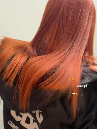 ロング カラー 暖色カラー/レイヤー 🌙 オノユリカのヘアスタイル