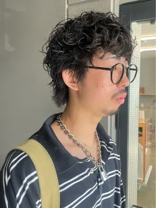 ショート パーマ メンズ pole所属・【pole】 minaのヘアスタイル