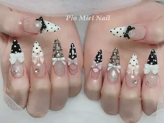 ネイル momo 長さだしのネイルデザイン