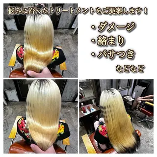 ロング 【💎ツヤ髪💎】 ダメージレスカラー✨のヘアスタイル