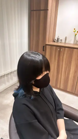 ミディアム カラー 🌈縮毛矯正/カラー 🌈若林けんしんのヘアスタイル