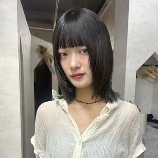 ミディアム yuuna/ Lay.のヘアスタイル