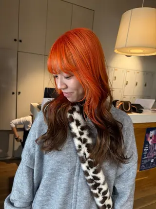 ロング 松本  夏海のヘアスタイル