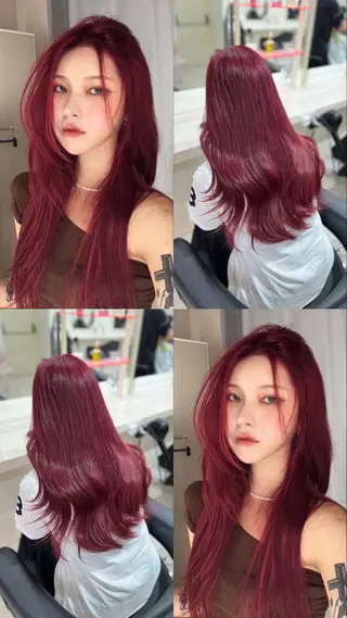 ロング カラー 🤍韓国大人っぽ ベージュMAI🤍のヘアスタイル