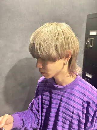 ミディアム カラー メンズ 🐺森 雄飛/メンズ 韓国ヘアのヘアスタイル