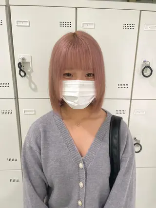 ショート カラー パーマ ヘアアレンジ メンズ 透明感カラー・レイヤ ー🎀amika🎀のヘアスタイル