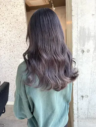 ロング カラー ココロ♩カラー/ ブリーチ  大名のヘアスタイル