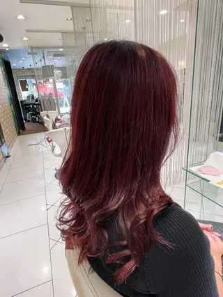ロング カラー ボブ/ハイトーン髪質 改善/越谷✨クラモチのヘアスタイル