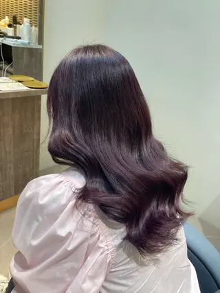 ロング カラー ピンクカラー🎀 米津 美佑のヘアスタイル