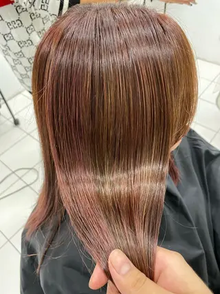 セミロング カラー 美容室 HAKUAのヘアスタイル