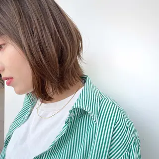 ミディアム カラー ボブ/ミディアム 親しみやすさ/さくらのヘアスタイル