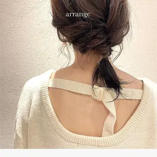 ミディアム ヘアアレンジ 佐藤 永夏のヘアスタイル