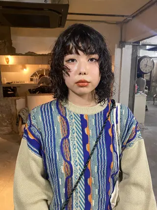 ミディアム パーマ お任せヘア☘️☘️ 及川渚のヘアスタイル