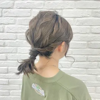 ショート ヘアアレンジ アレンジ🎀ツヤ髪✨ 北野亜優実‪🌱‬のヘアスタイル