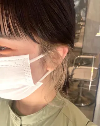 カラー F-card所属・shiga mariaのヘアスタイル