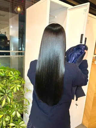 ロング 【ボブ】縮毛矯正/ 船橋駅5分/鈴木杏美のヘアスタイル