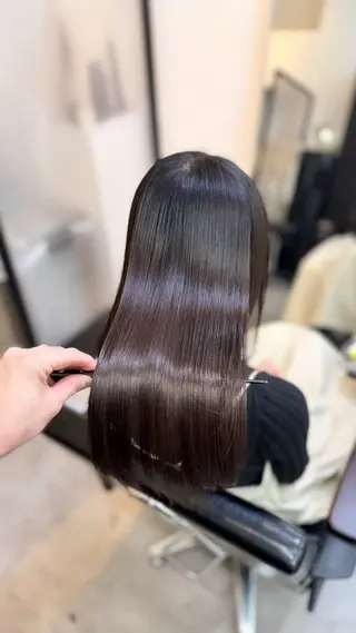 ロング shinka　omotesando所属・ブリーチ縮毛矯正 /髪質改善/タイチのヘアスタイル