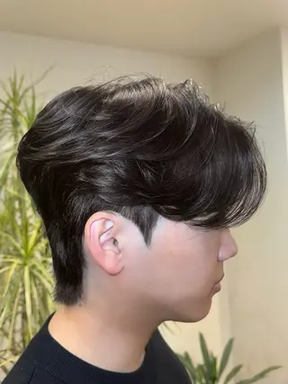 ショート パーマ メンズ ダウンパーマ/韓国 ヘア/ブリーチ/桑本のヘアスタイル