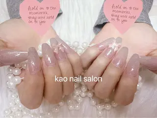ネイル kao nail マグネット/長さだしのネイルデザイン