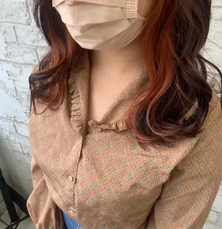 セミロング 艶髪ブリーチカラー 💗manaka💗のヘアスタイル