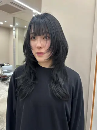 ロング コトネ🫧 韓国風レイヤーカットのヘアスタイル