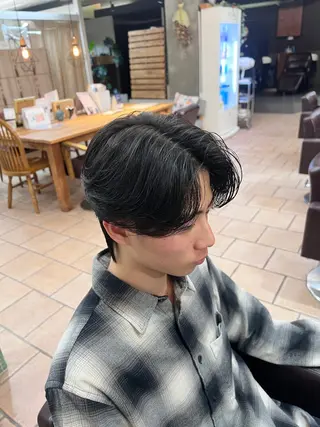 ミディアム パーマ メンズ メンズカットパーマ ✂️ JOYAのヘアスタイル